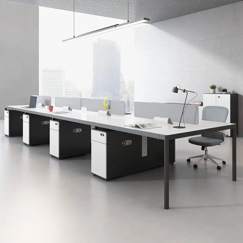Modern Design Manual Screen Partition for Staff Office Desk Finance Modular Office Work Stations Whiteboard Office Partition — image 3