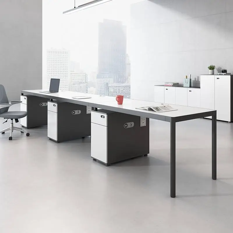 Modern Design Manual Screen Partition for Staff Office Desk Finance Modular Office Work Stations Whiteboard Office Partition — image 4