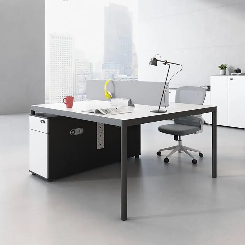 Modern Design Manual Screen Partition for Staff Office Desk Finance Modular Office Work Stations Whiteboard Office Partition — image 5