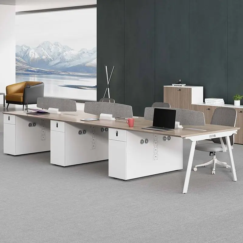 Prise Autonome Modern Wooden Panel Modular Multi-functional Office Workstations with Customizable Logo for Villa Use — view 1
