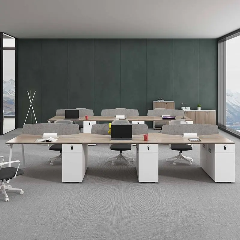 Prise Autonome Modern Wooden Panel Modular Multi-functional Office Workstations with Customizable Logo for Villa Use — image 6