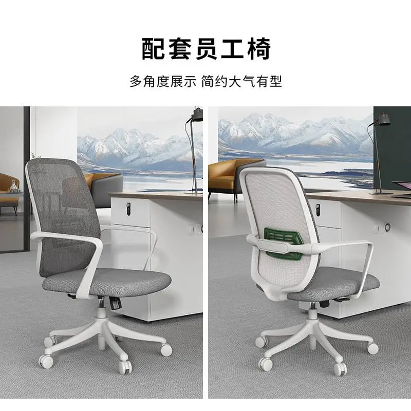 Modular Wooden Panel Office Desk and Chair Combination with Modern Design for Villa or Office Use — image 6