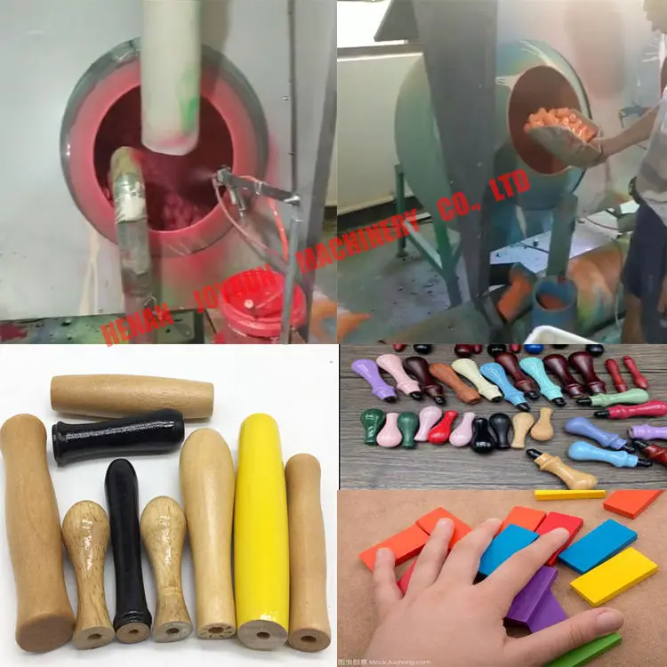 Wooden Toys Block Paint Spray Equipment Automatic Barrel Painting Machine — image 5