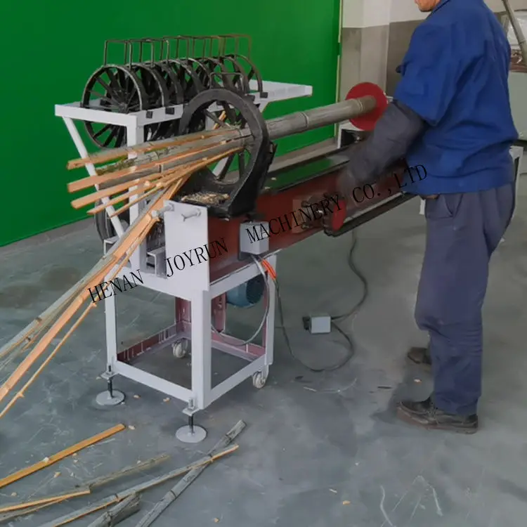 Automatic Bamboo Splitting Breaking Cutting Machine / Auto Bamboo Splitter Cutter — image 7