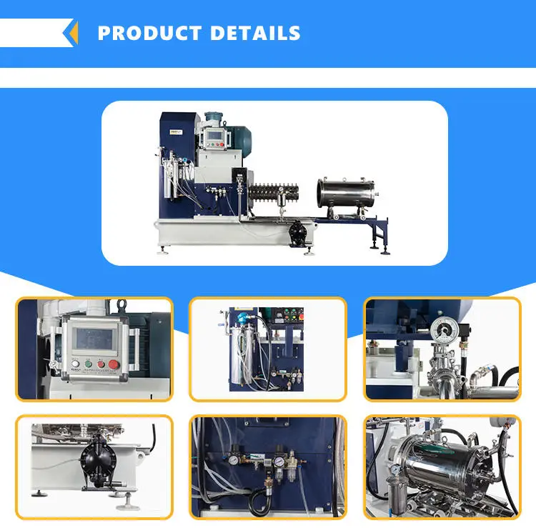 FDS High Efficiency Automatic Agitator Sand Mill with Pump & Gear CE Certified for Paint Production — image 5