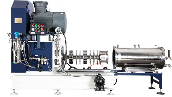 FSP Automatic High Flux Sand Mill for Ink 5m Fineness CE ISO Certified PLC Controlled Motor Gear Drive Schneider Electric 22KW — image 3
