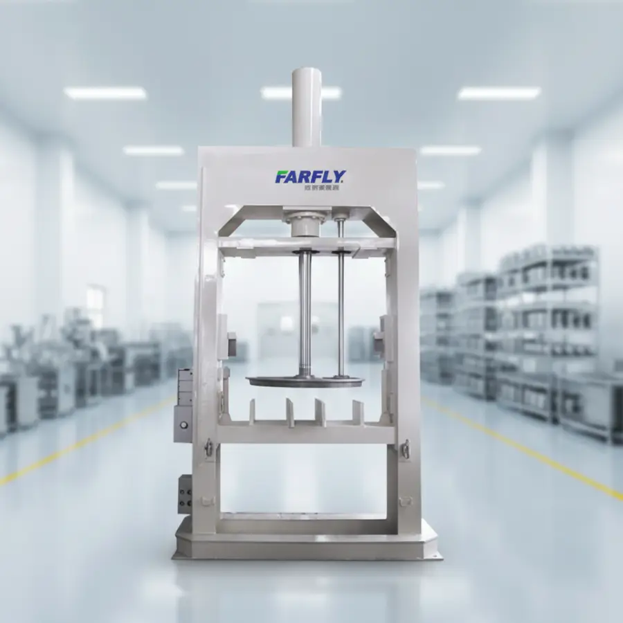 Hydraulic FYL Discharge Press for Viscous Materials, Heavy Duty Sealant Extruder Machine, Stainless Steel Pressing Equip — view 1