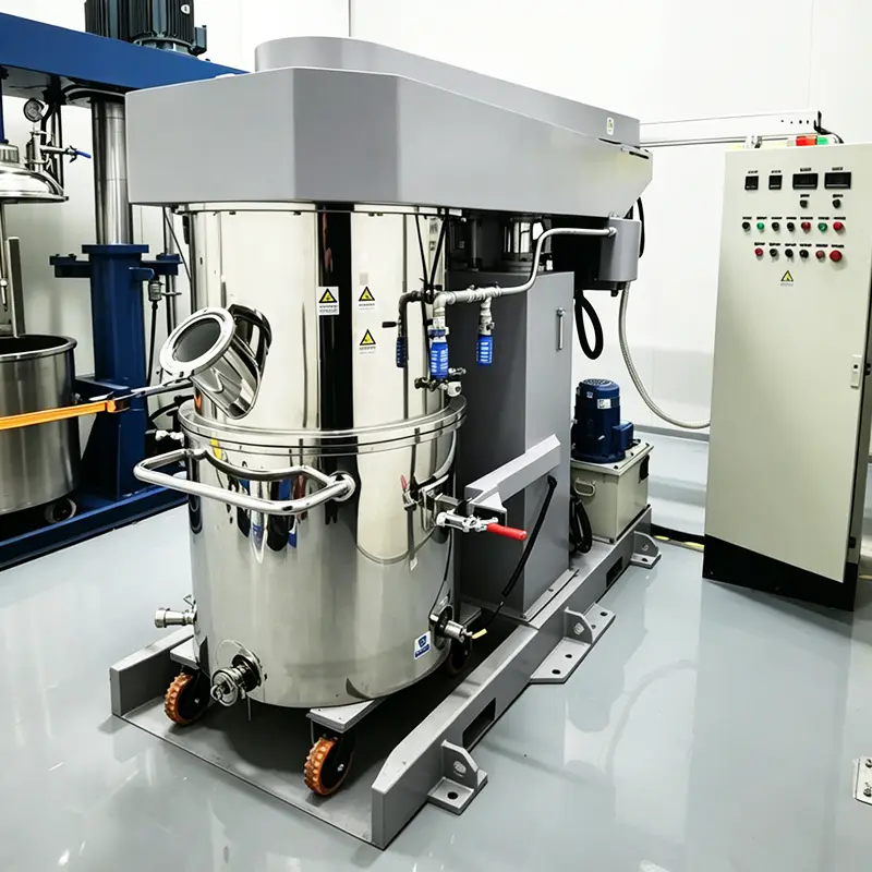 Stainless steel planetary vertical vacuum mixer, resin glue planetary power mixer — image 7
