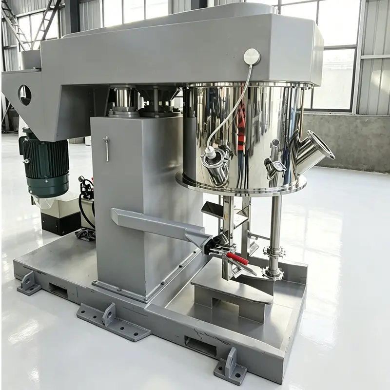 500L dual planetary mixer PLC controlled stainless steel vacuum ink glue dual planetary power mixer — image 3