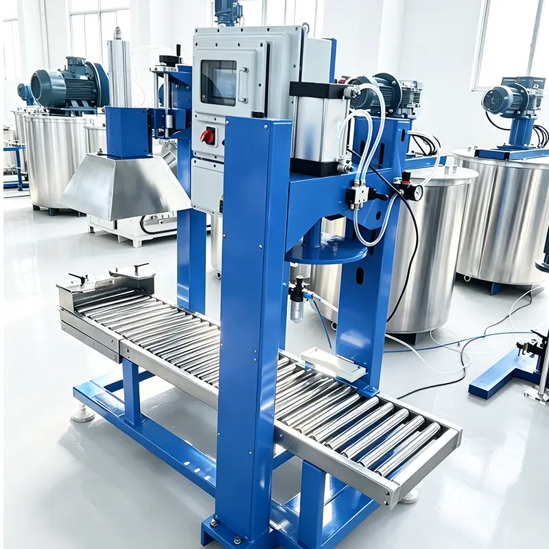Liquid filling machine automatic single head plastic drum industrial oil latex paint thick slurry filling capping machine — image 4