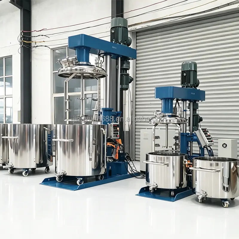 Vacuum Hydraulic Lifting Coaxial Dual Shaft Mixer For High Viscosity PU Adhesive Vacuum Dispersing Machine — view 1