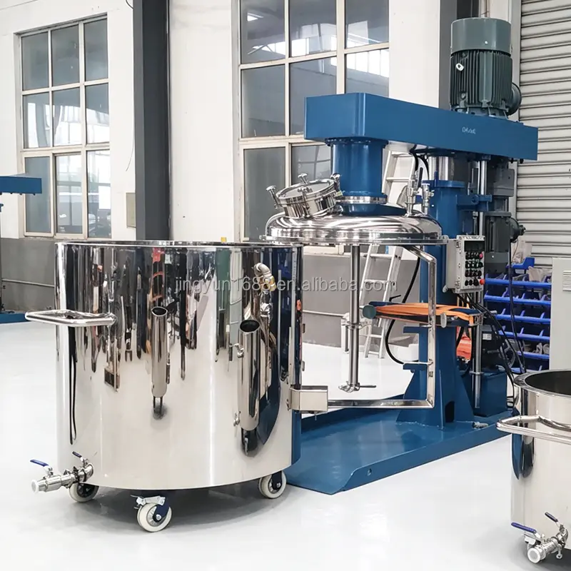 Vacuum Hydraulic Lifting Coaxial Dual Shaft Mixer For High Viscosity PU Adhesive Vacuum Dispersing Machine — image 7