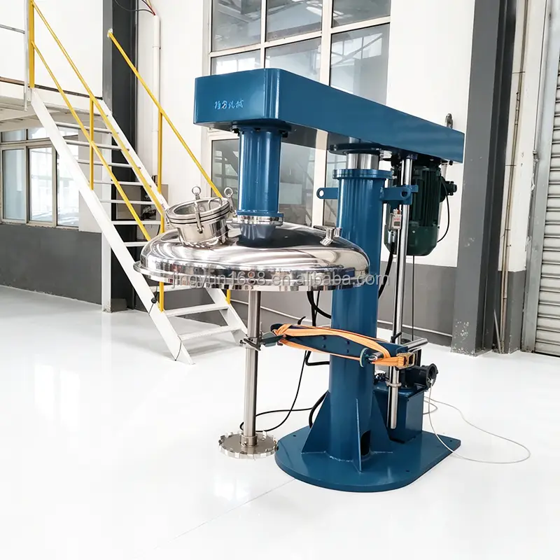 Stainless Steel Hydraulic Lifting Disperser Ink Coating Color Paste High Speed Stirring Machine — view 1
