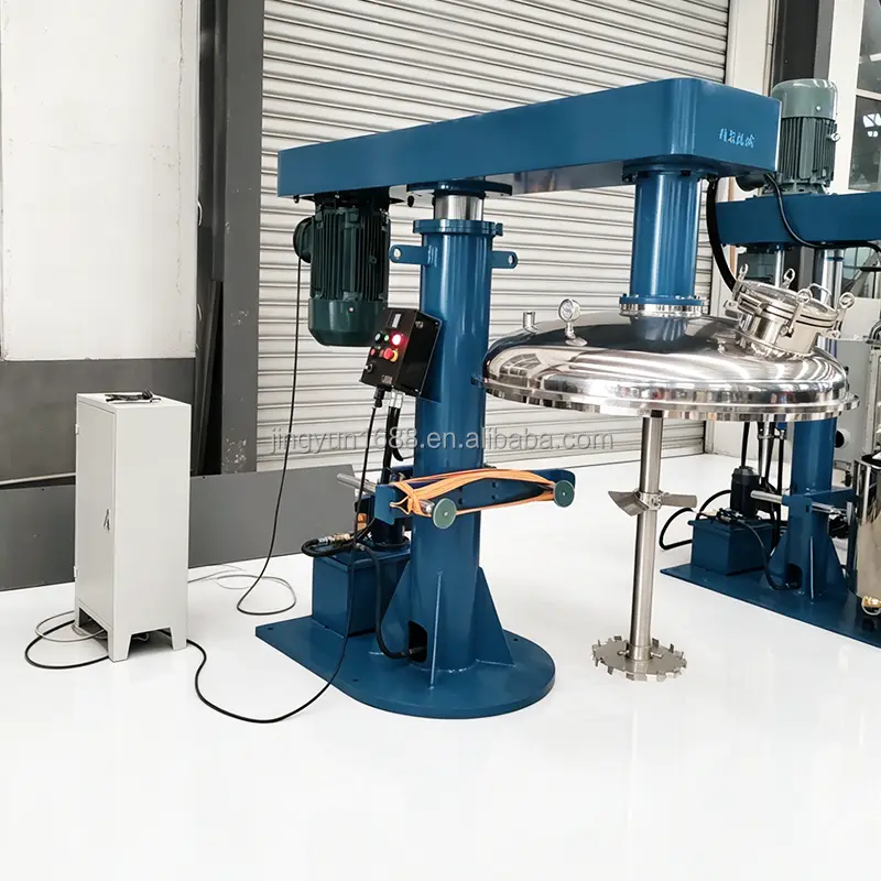 Stainless Steel Hydraulic Lifting Disperser Ink Coating Color Paste High Speed Stirring Machine — image 4