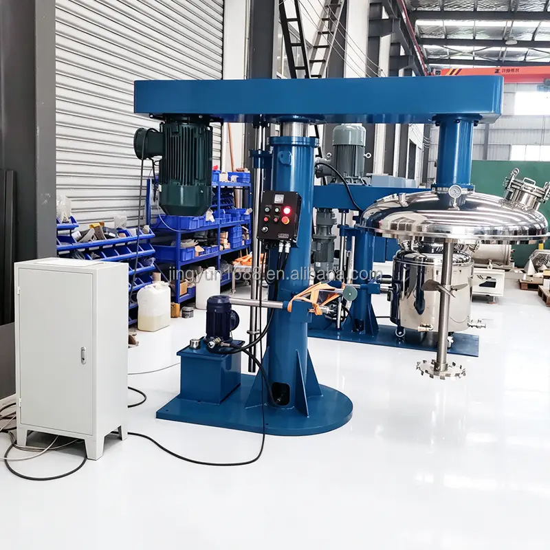 Stainless Steel Hydraulic Lifting Disperser Ink Coating Color Paste High Speed Stirring Machine — image 5