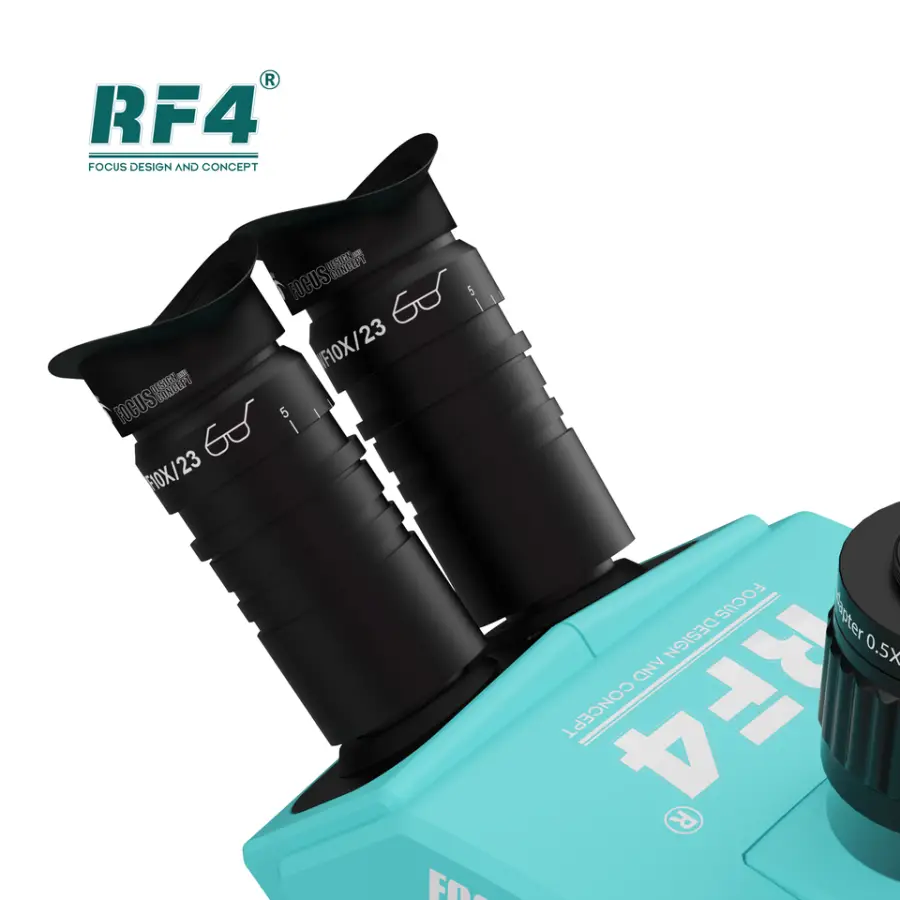 RF4 HD Trinocular Stereo Microscope RF-6565PRO/PRO3 Nine-speed Zoom Lock Key Eyepiece Adjustable Multi-layer Len Dust Structure — image 6