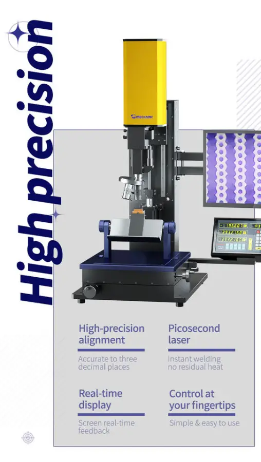 MECHANIC LAS-5000 Laser Welding Machine for Repairing Circuits of COP/COG/COF Screen and Welding Points of Screen Fractures — image 6