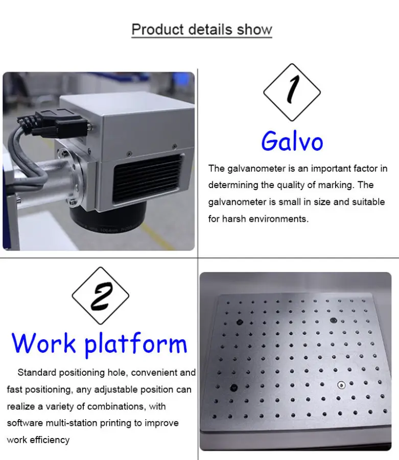 New Arrive 50W Split Type Fiber Laser Marking Machine with Raycus Laser Source Laser Printer Cutter for Jewelry Making — image 3