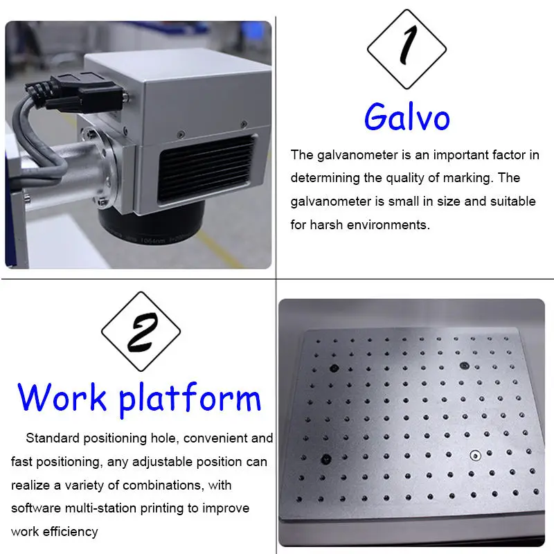 New Arrive 50W Split Type Fiber Laser Marking Machine with Raycus Laser Source Laser Printer Cutter for Jewelry Making — image 4