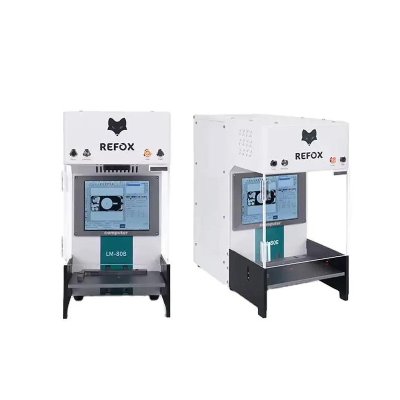 REFOX LM-80E/ LM-80B 3 in 1 Intelligent Laser Marking Machine for iPhone 14 Plus Back Glass Removal DIY Logo Engraving M — view 1