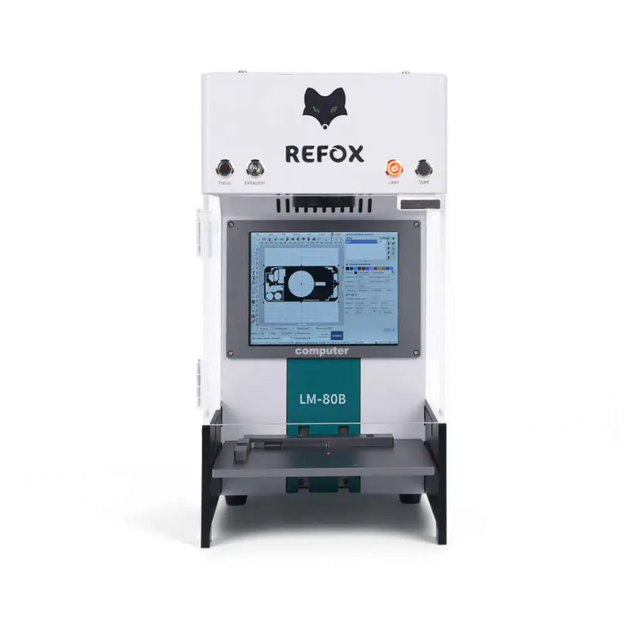 REFOX LM-80E/ LM-80B 3 in 1 Intelligent Laser Marking Machine for iPhone 14 Plus Back Glass Removal DIY Logo Engraving Machine — image 5