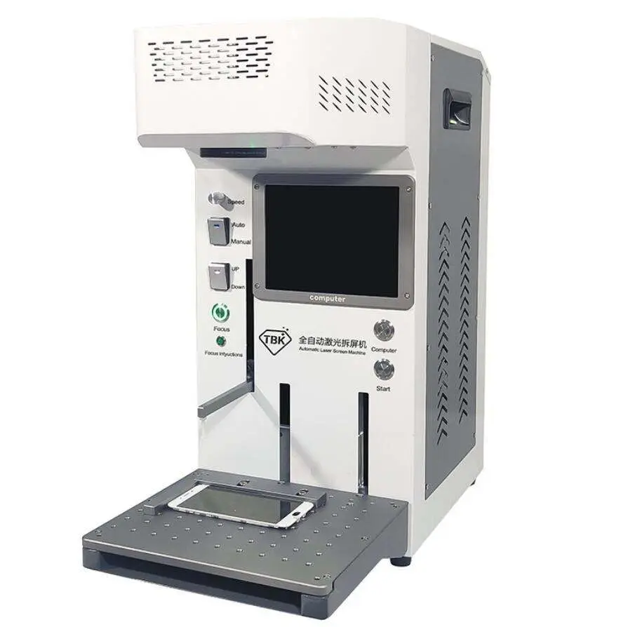 Best Price TBK 958a Laser Marking Machine Built-in Keyboard Auto Focus for iPhone 8 8P X XR XS XS Max Back Glass Repair — view 1