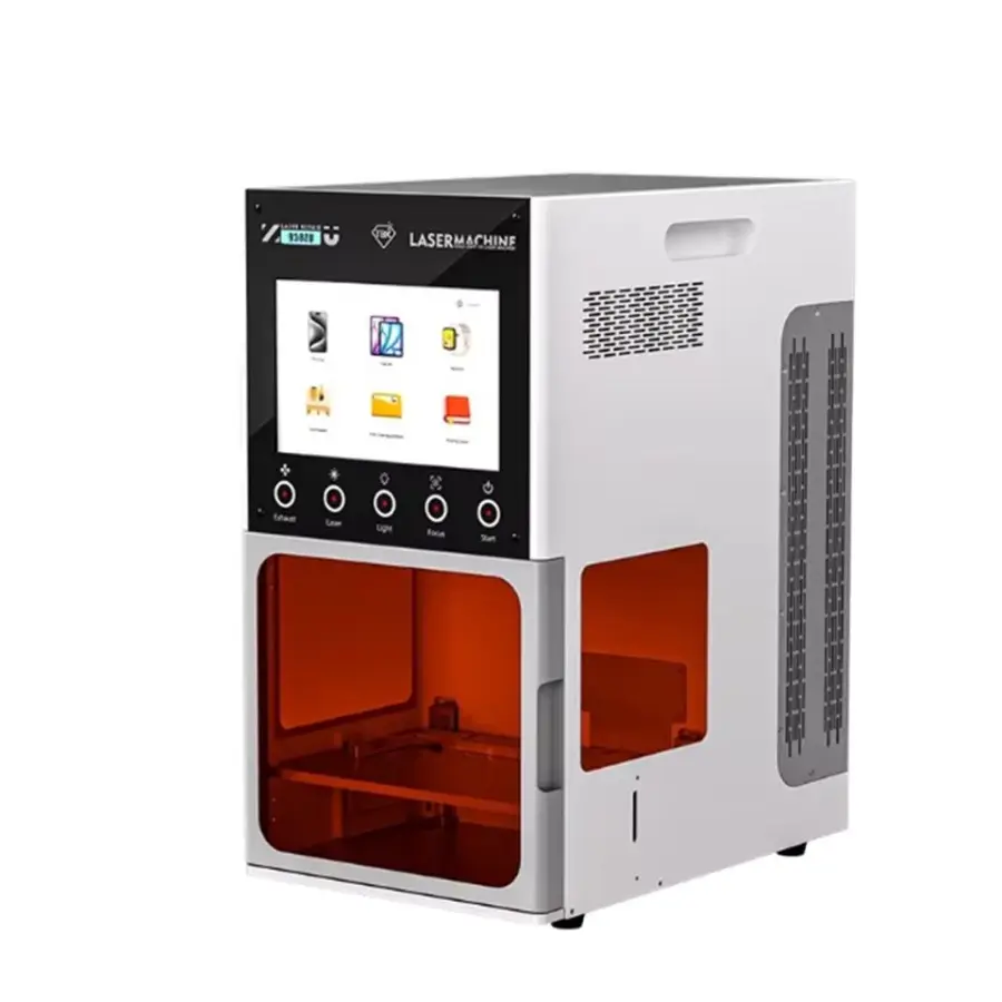 TBK 958ZU Intelligent AI Voice UV Laser Marking Machine for iPhone Samsung LCD Glass Back Housing Separating Demystifyin — view 1