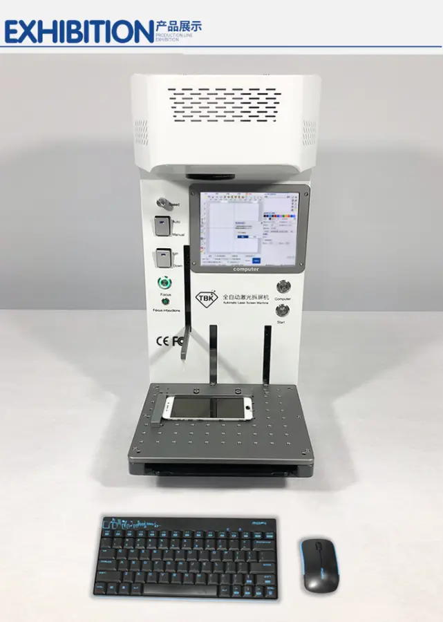 Best Price TBK 958a Laser Marking Machine Built-in Keyboard Auto Focus for iPhone 8 8P X XR XS XS Max Back Glass Repair — image 6