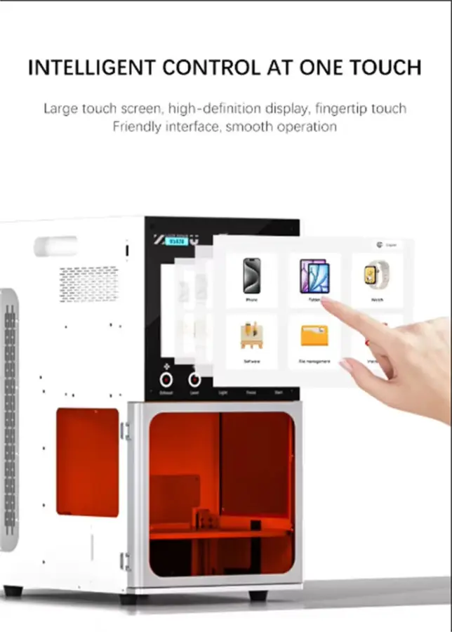 TBK 958ZU Intelligent AI Voice UV Laser Marking Machine for iPhone Samsung LCD Glass Back Housing Separating Demystifying — image 4