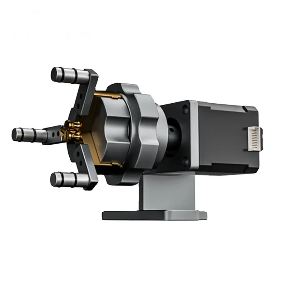 TBK Laser Machine Specific Automatic Rotation Fixture Cylinder Engraving Fixed Motor Rotation Axis Circular Item Fixture — image 3