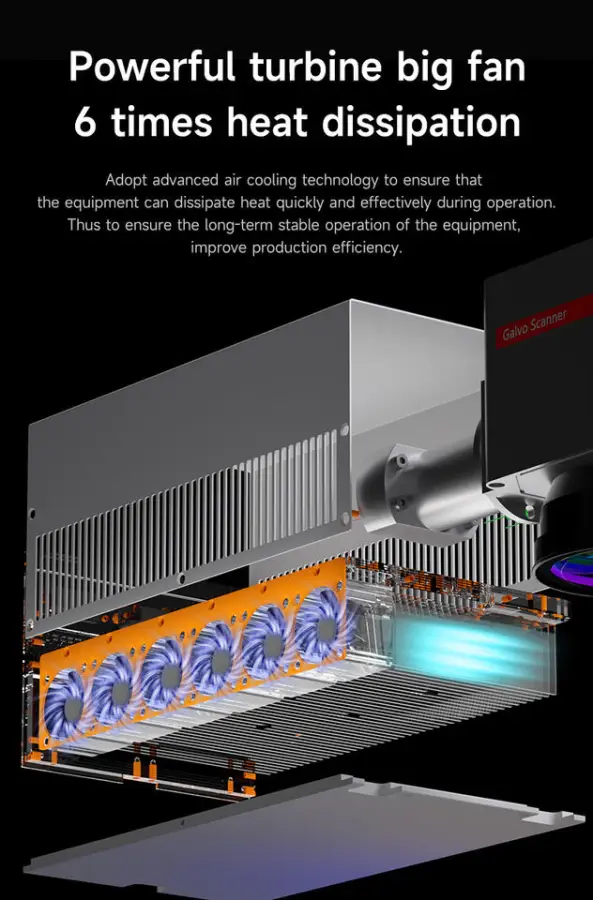 MECHANIC LSM460 3W Air Cooling UV Laser Marking Machine Plastic Label Engraving ABS Rubber PVC PET Glass Metal Galvo Marking — image 3
