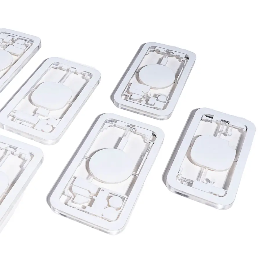M-Triangel Phone Housing Protecting Mold Back Glass Protecting Moulds for Laser Machine Removing iPhone Back Glass Cover — view 1