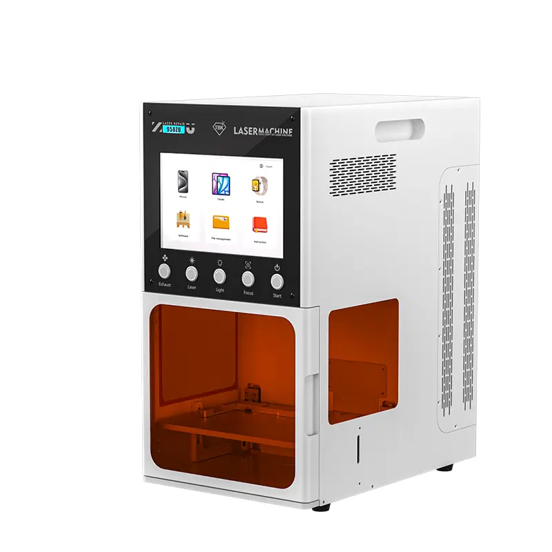 TBK 958ZU Intelligent AI Voice UV Laser Marking Machine Lcd Screen Dismantle for Phone LCD Screen Glass Back Cover Separating — image 3
