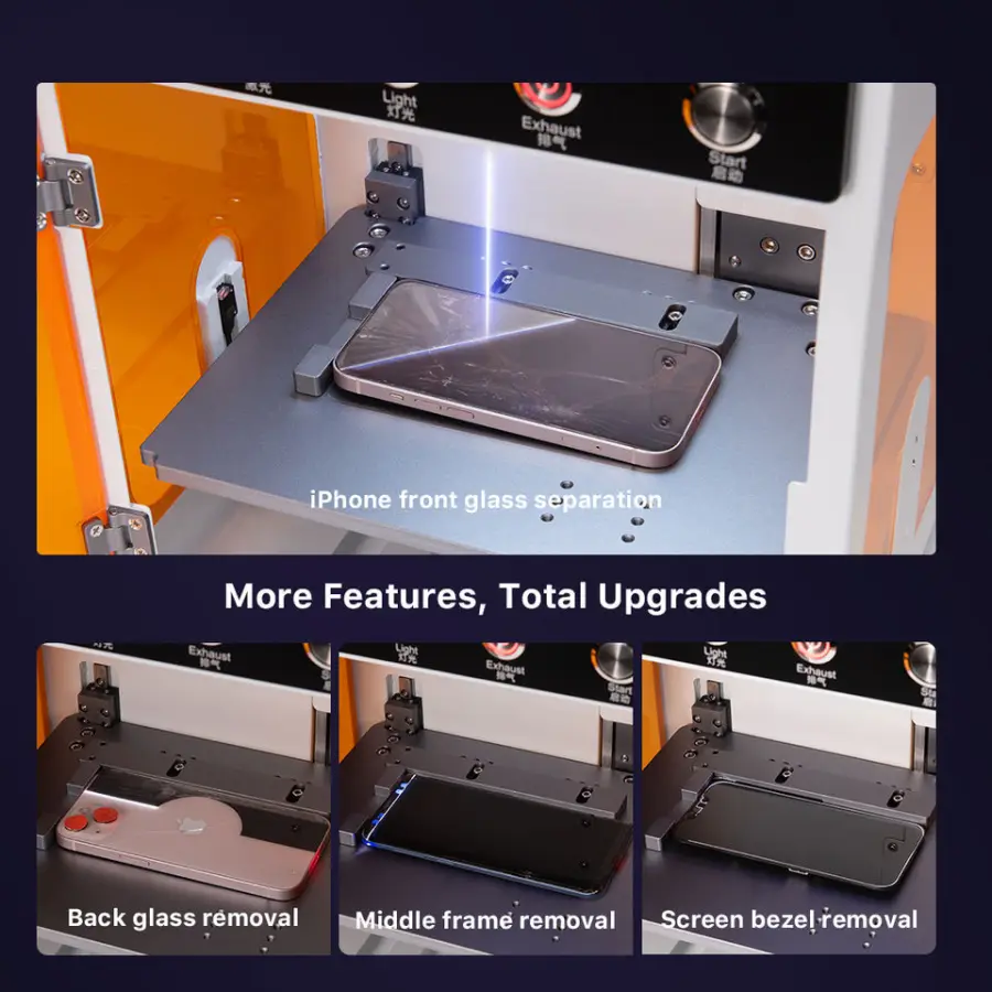 Refox RK10 5W UV Laser Machine for IP13-17Pro Max Screen Frame Glass Separating and Back Glass Removing Mobile Phone Repair Tool — image 5