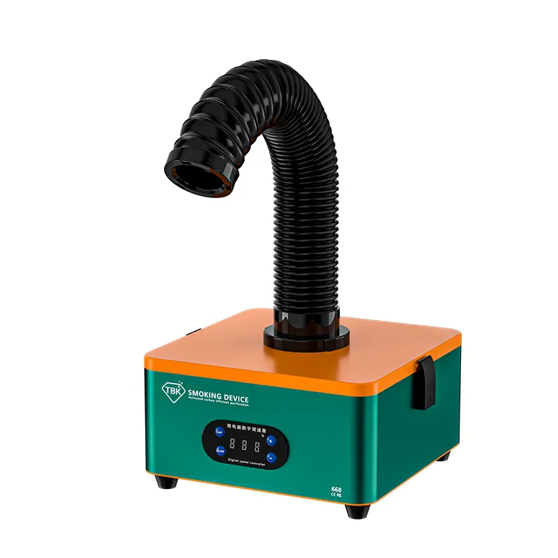 TBK 668 Soldering Welding Smoking Machine Mini High Efficiency Purification for Mobile Phone Motherboard Smoke Absorptio — view 1