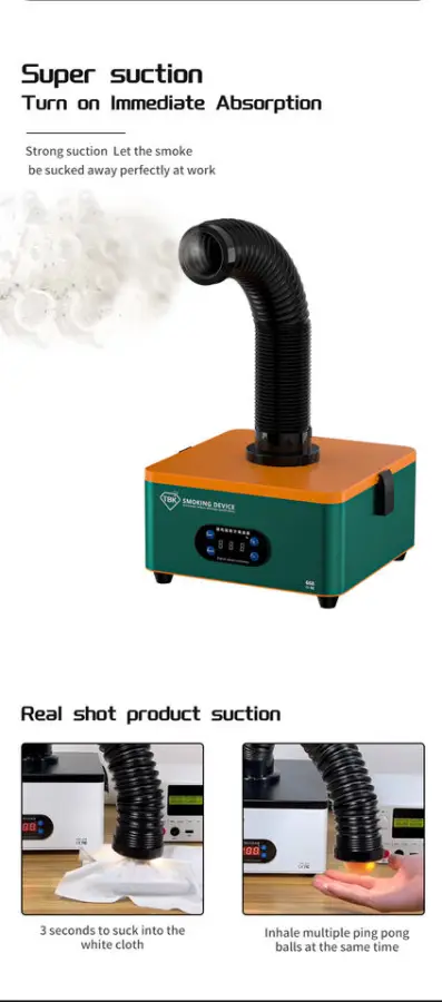 TBK 668 Soldering Welding Smoking Machine Mini High Efficiency Purification for Mobile Phone Motherboard Smoke Absorption Tool — image 7
