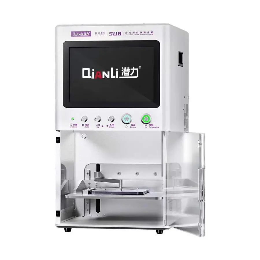 QianLi SU8 Pro UV Cold Light Laser Marking Machine for iPhone Front Glass Back Cover Frame Laser Separating Remove Machine — image 3