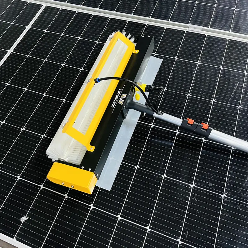 High Quality Hand-Held Rolling Solar Panel Scrubber Brush New Design Photovoltaic Surface Cleaning Machine — image 5