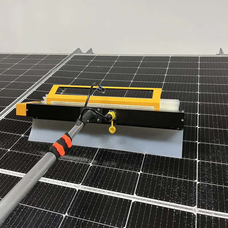 High Quality Hand-Held Rolling Solar Panel Scrubber Brush New Design Photovoltaic Surface Cleaning Machine — image 6