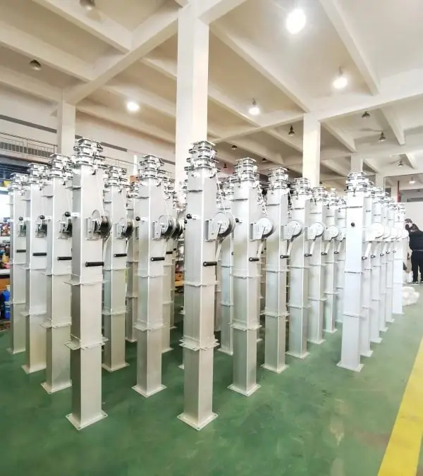 Stock 6M/7M Factory Direct Sale Manual Winch Telescopic Mast Telescopic Antenna Mast — image 5