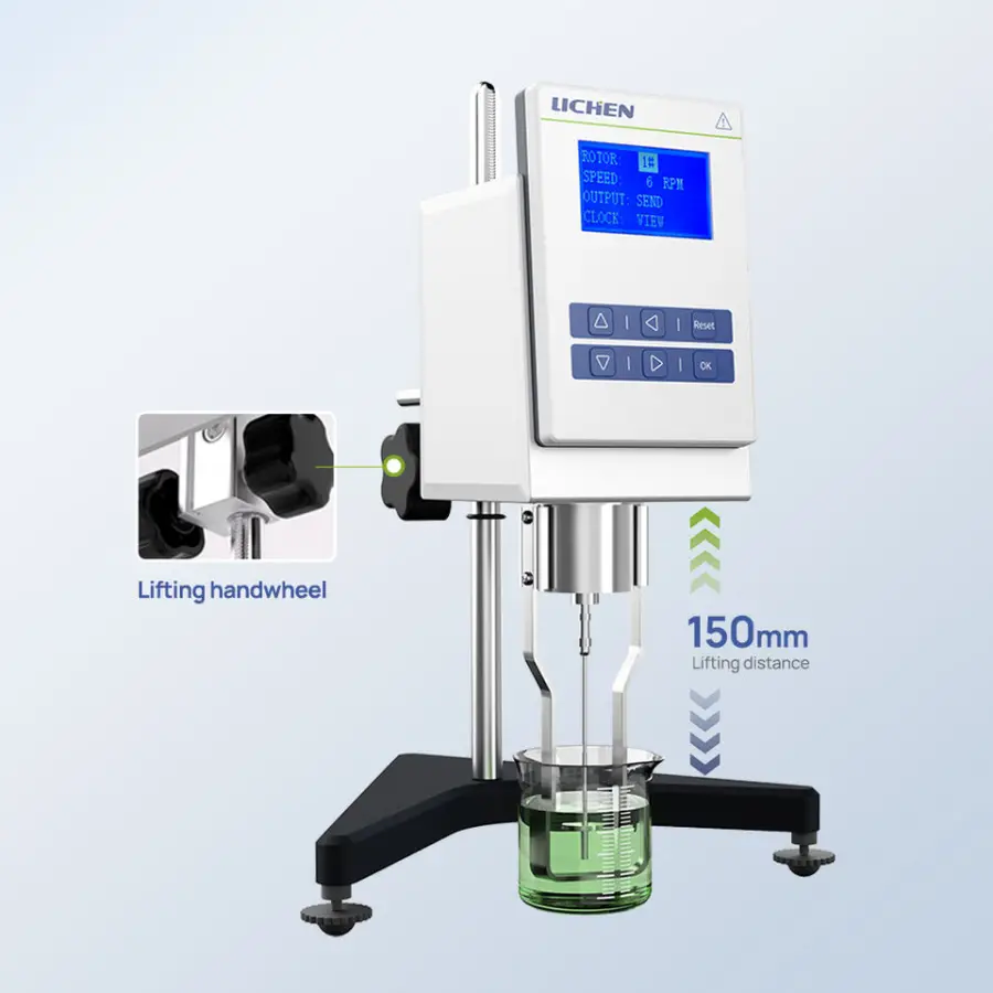 NDJ-S Lab Instrument Digital Rotational Viscosity Meter Brookfield Rotational Viscometer for Cosmetics Oil Testing — image 6