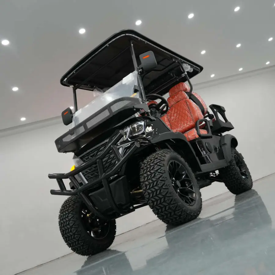 OEM Custom 4 Seater 72V Lithium Electric Golf Cart Street Legal LSV Hunting Buggy 5KW CE Dot Certified Off-Road Tires 70-90km — image 7