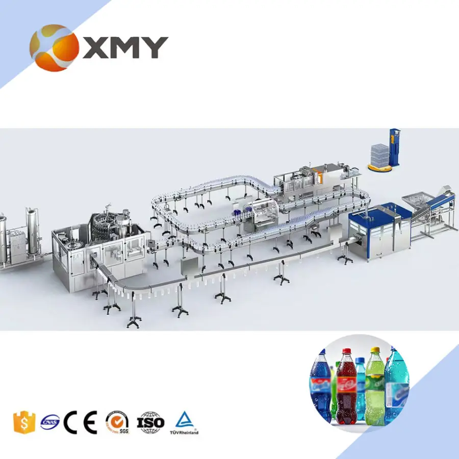 Carbonated Energy Drinks Filling Production Line 6000bph-36000bph Carbonated Soft Drinks Production Line — view 1
