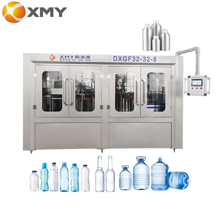 Small Plastic Bottled Mineral Water Beverage Filling Bottling Machine — view 1