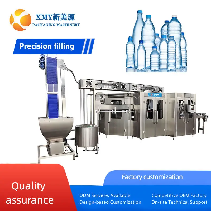CE Stainless Water Filling Machine 4000-48000BPH Stainless Steel Full Automatic Bottled Water Making Machine — view 1
