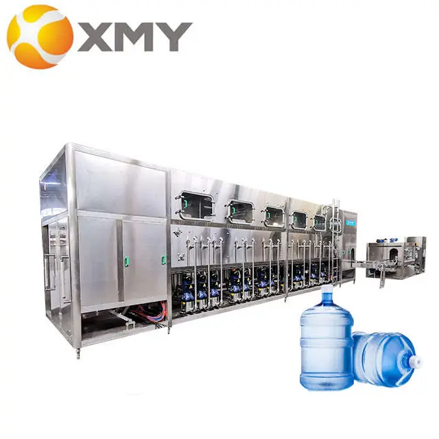 5 Gallon 19 Liter Mineral Water Treatment Machinery Bottle Washing Filling Machine — image 3