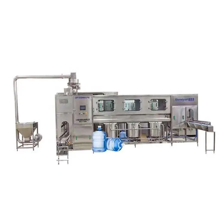 Complete 5 Gallon 20L Bottle Water Filling Production Line Mineral Water Filling Machine Filling Packing Line — view 1