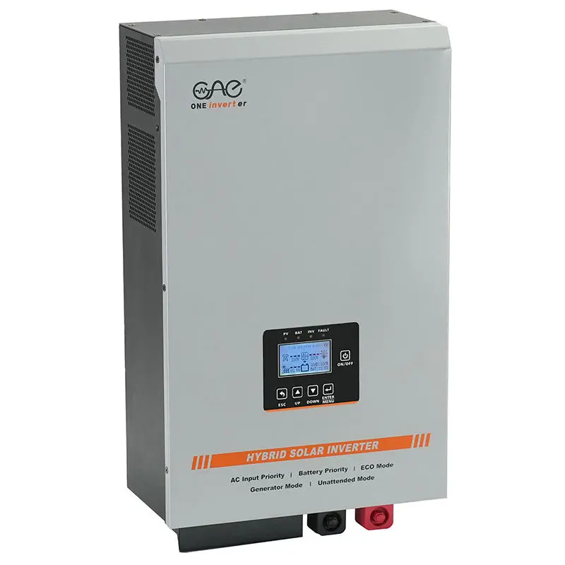 6kw Hybrid Solar Inverter Single Phase 220V Built in MPPT Controller Pure Sine Wave Inverter — view 1