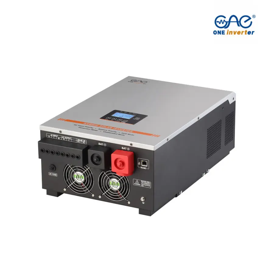 6kw Hybrid Solar Inverter Single Phase 220V Built in MPPT Controller Pure Sine Wave Inverter — image 4