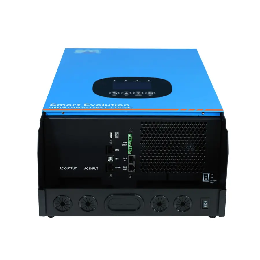 6000W Solar Power Inverter 6Kva Pure Sine Wave Off Grid UPS Inverter 6Kw 48V DC to AC 230V with Battery Charger 80A for Home — image 3